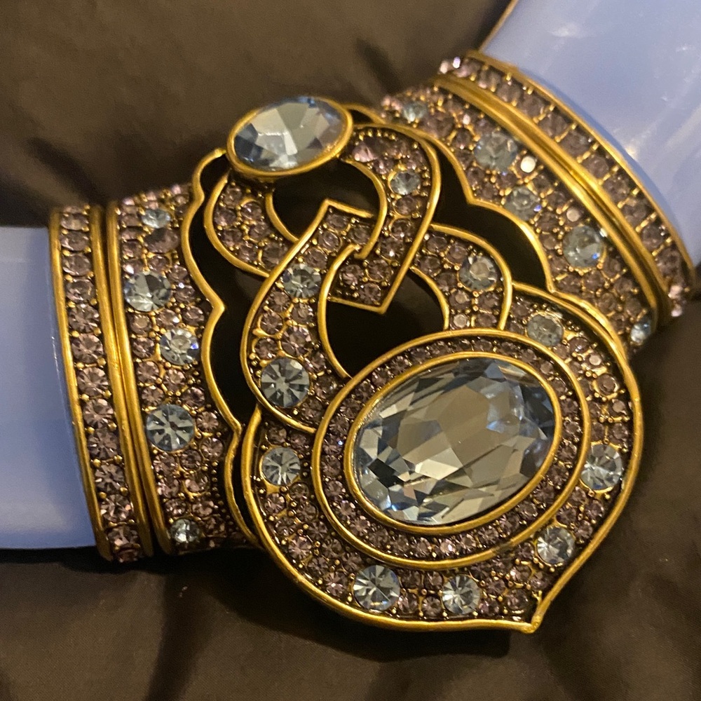 Heidi Daus Elegant Blue and Gold Necklace - Picture 15 of 16